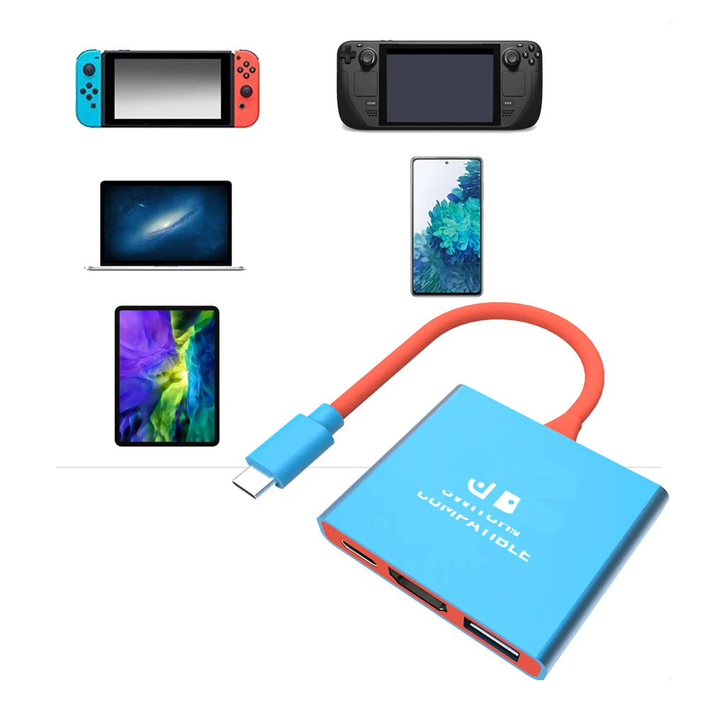 High quality for Switch Docking Station TYPE-C Hub for HDMI-compatible Perfect Travel and Gaming