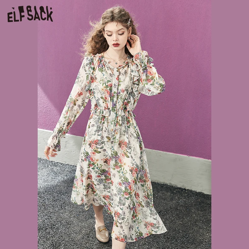 elfsack-vestido-floral-de-chiffon-frances-feminino-vestido-diario-de-cintura-alta-primavera-2023