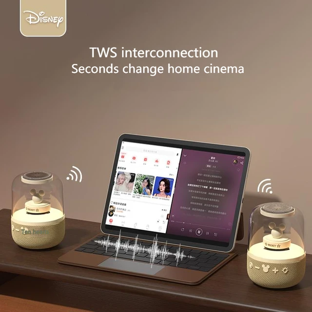 Disney-altavoz inteligente con Bluetooth S6, dispositivo de Audio inalámbrico con sonido envolvente HIFI, RGB, para acampada y el hogar - Image 6