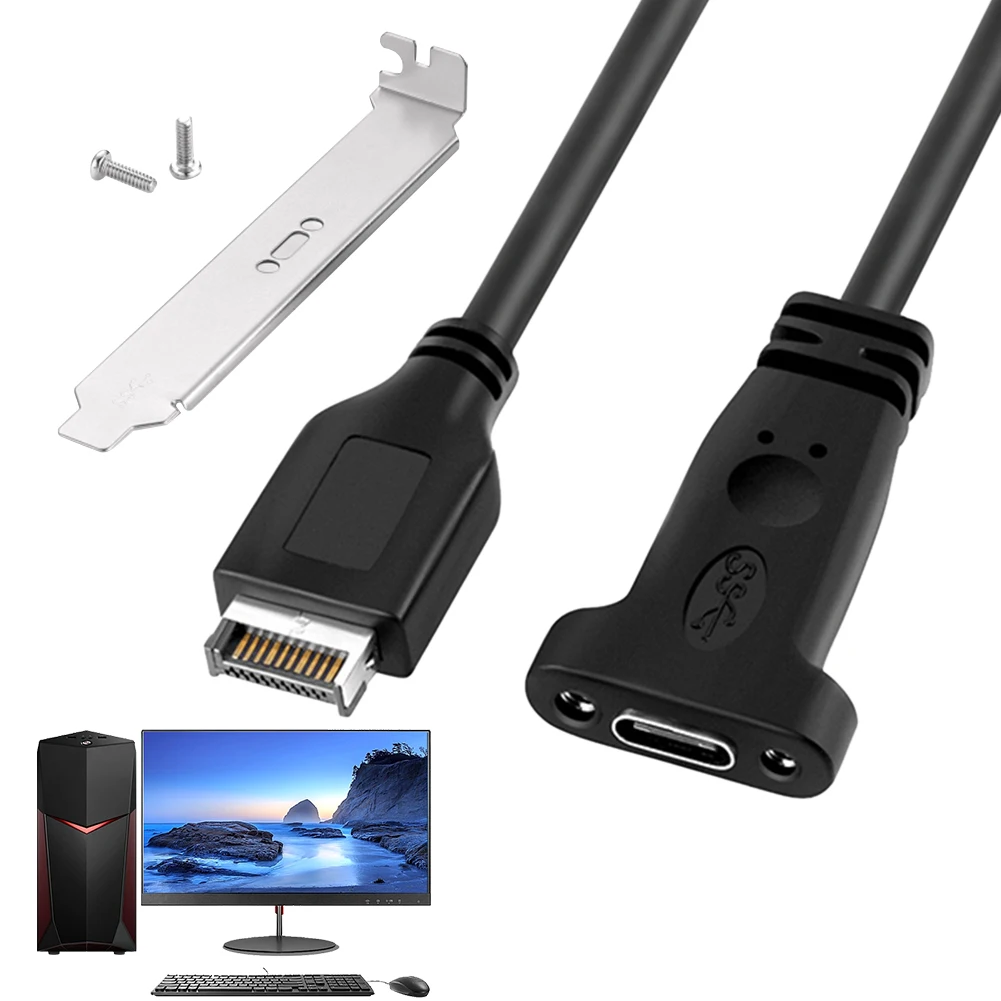 

Кабель для передней панели с USB типа E на Type C, 50 см