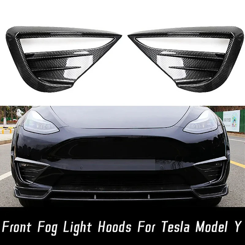 

Для Tesla модель Y противотуманная фара спойлер Лезвие Отделка Защитный чехол ABS ветровой нож украшение для Tesla модели Y 2023 автомобильные аксессуары