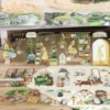 JIANWU 500/1000cm Vintage Plant Character Landscaping PET Tape Creative DIY Journal Material Collage Scrapbook Stationery 2