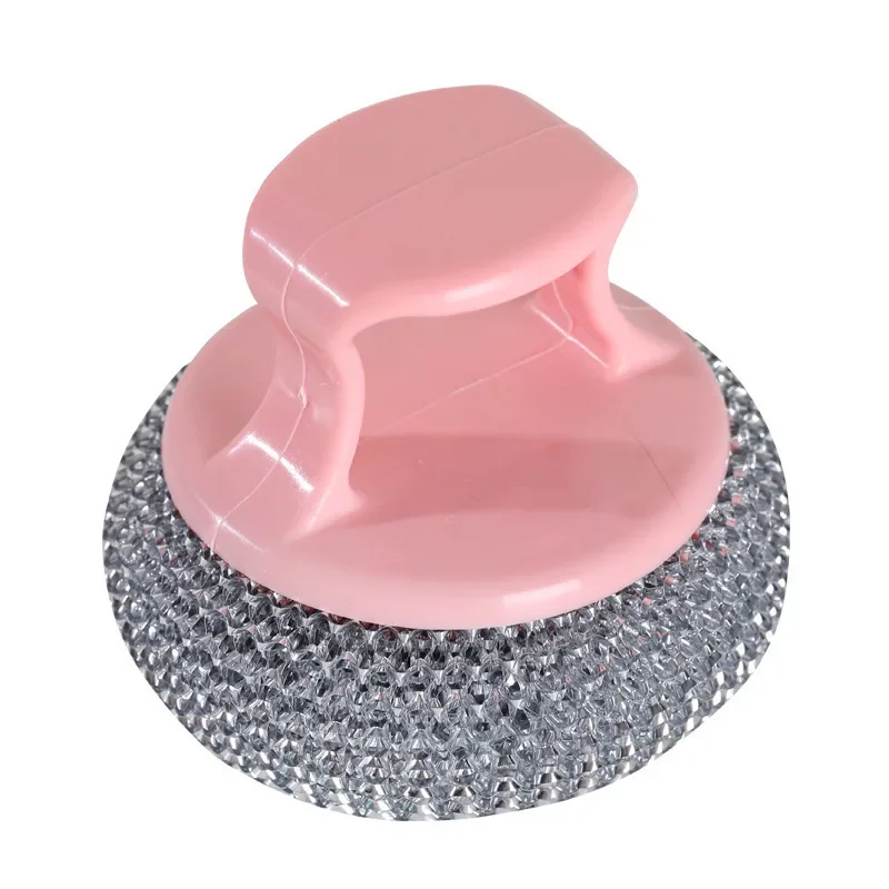 Kitchen Cleaning Brush Kitchen Pot Brush Cleaning Ball Brush Detachable Stainless Steel Cleaning Brush Pot Dish & Dish Kitchen Tools