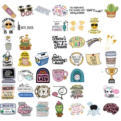 50PCS Sarcastic Aesthetic Sticker Set - Waterproof DIY Decoration for Scrapbooks, Laptops, Luggage, and More (100PCS)