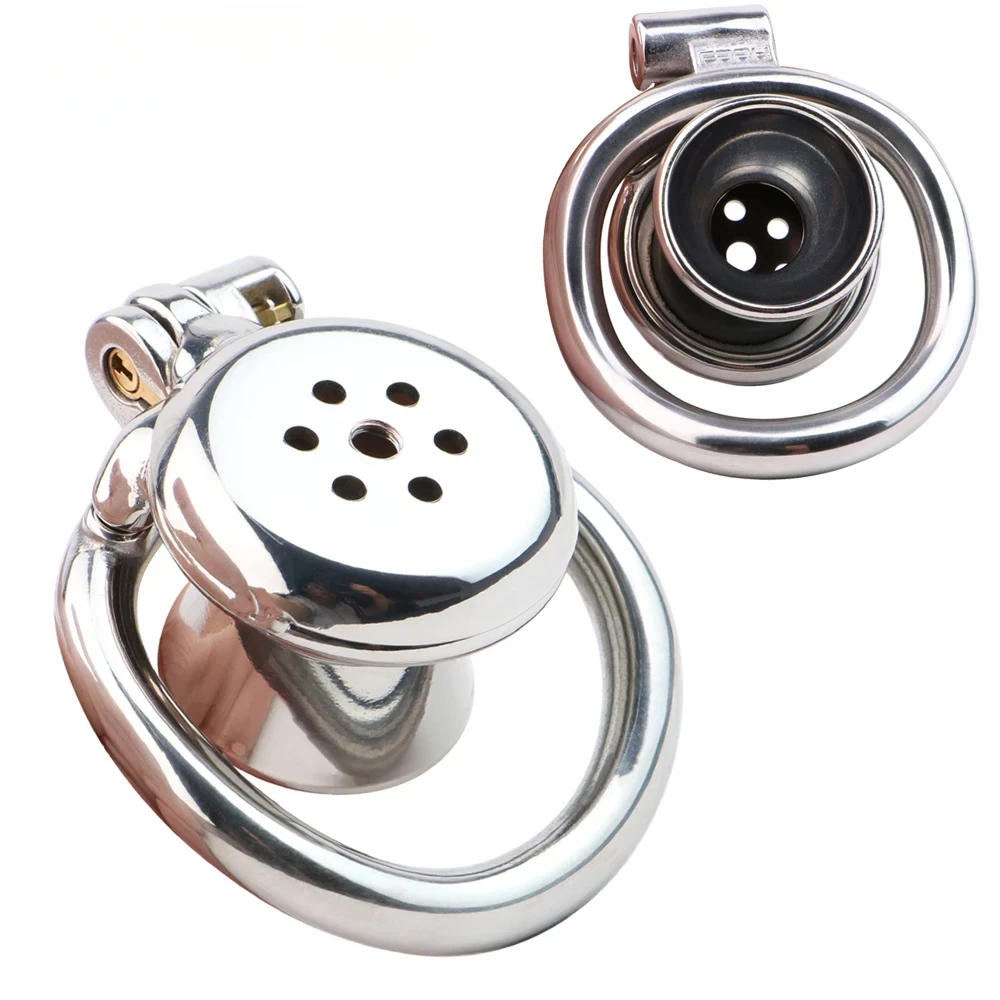 Fixed Basket Urethral Inverted Negative Chastity Cage with Elastic Belt Sextoys for Man BDSM Penis Rings