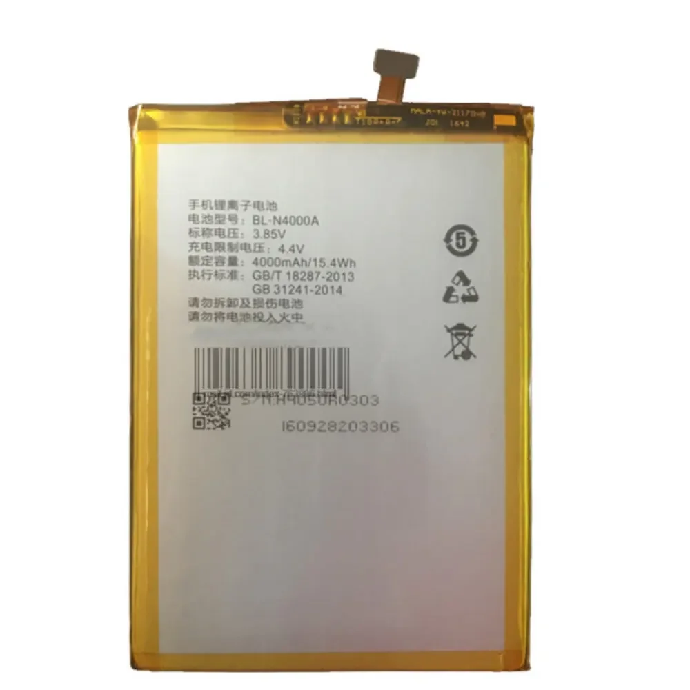 

Аккумулятор 4000 мАч, 3,85 Вт-ч, в для смартфонов Gionee GN5003 gn5003s V187PRO