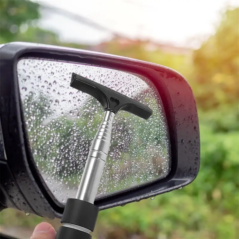 

Retractable Rear-View Mirror Wiper Portable Cleaner Wiper Glass Windshield Cleaning Wiper Cars Outsides Window Cleaner Tools