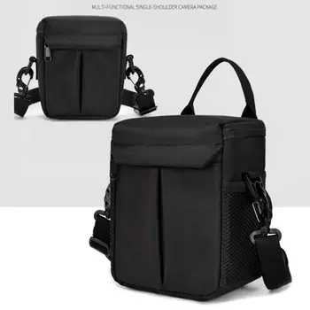 Borsa Protettiva Portatile per Fotocamera, Custodia a Tracolla Singola per DSLR, Borsa Leggera in Nylon per Obiettivi, per Viaggi e Attività all'Aperto