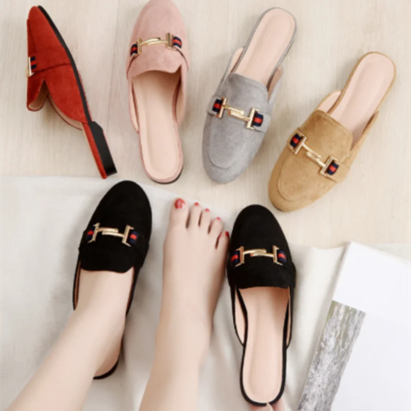 【MODERNIF】Pia round slippers Wholesale Women Fashion Casual Breathable Bow Round Toe Flat