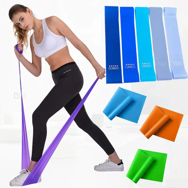 6pcs/8pcs Yoga Belt Fitness Men's Strength Training Rally Belt Sports Belt Women's Fitness Resistance Belt Set 4