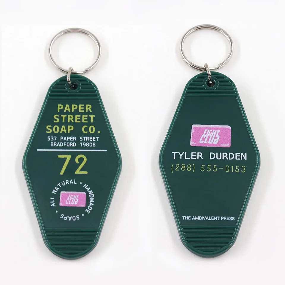 Tyler Durden Fight Club Film Inspired Key Ring Paper Street Soap