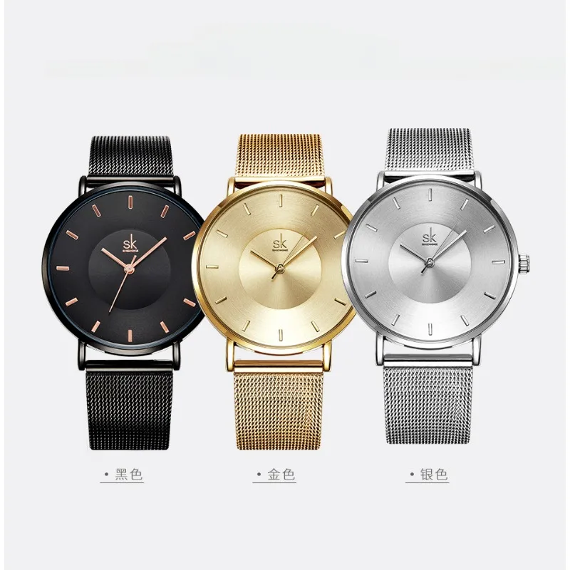 NEW Watch Casual Fashion Ladies Watch 3 Bar Mesh Waterproof Strap Quartz Watch Female Low-key Luxury Wristwatches Clock Relógio