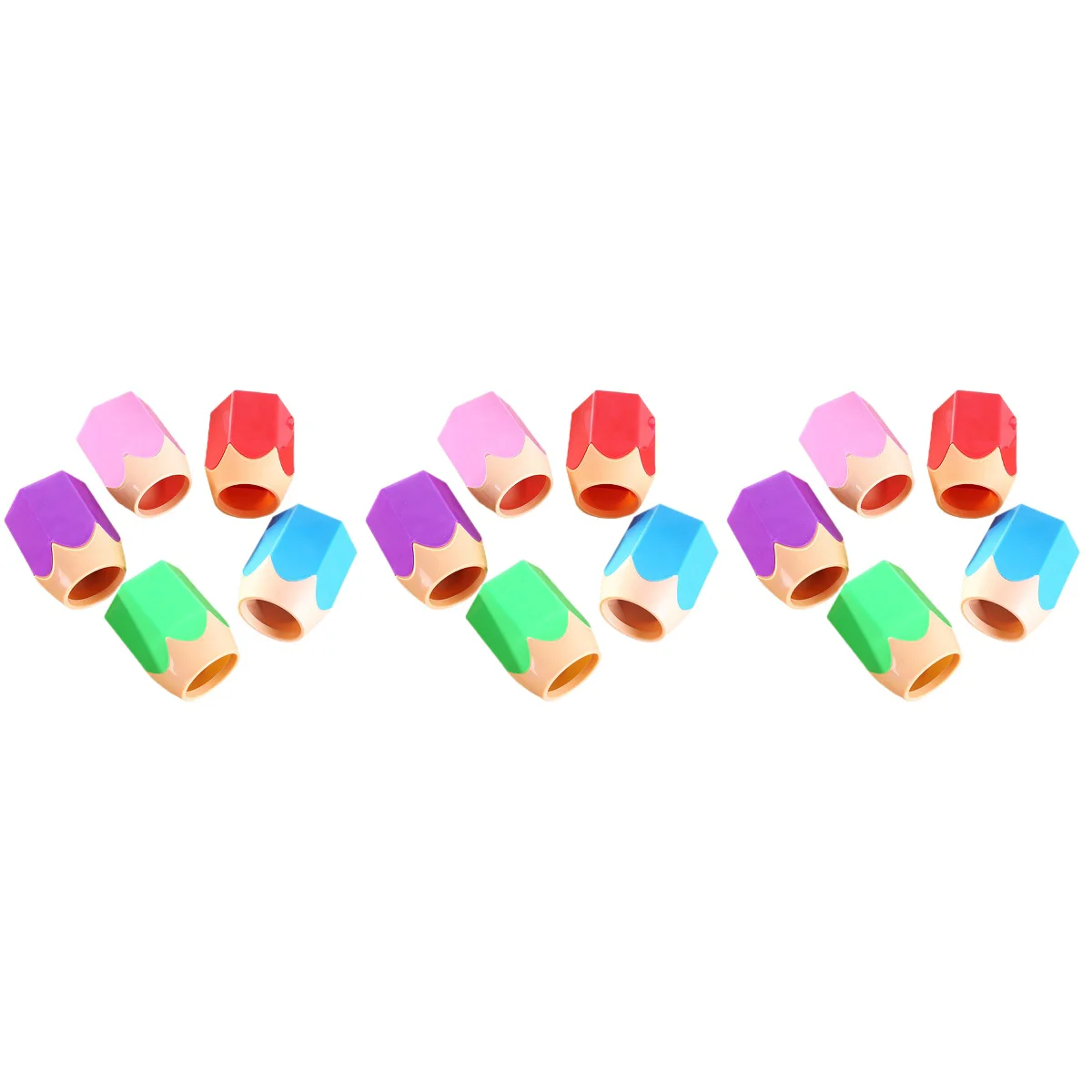 

3 Pack Student Stationery Desktop Storage Pen Holder Pencil for Kids Crayon Multifunction Office Abs