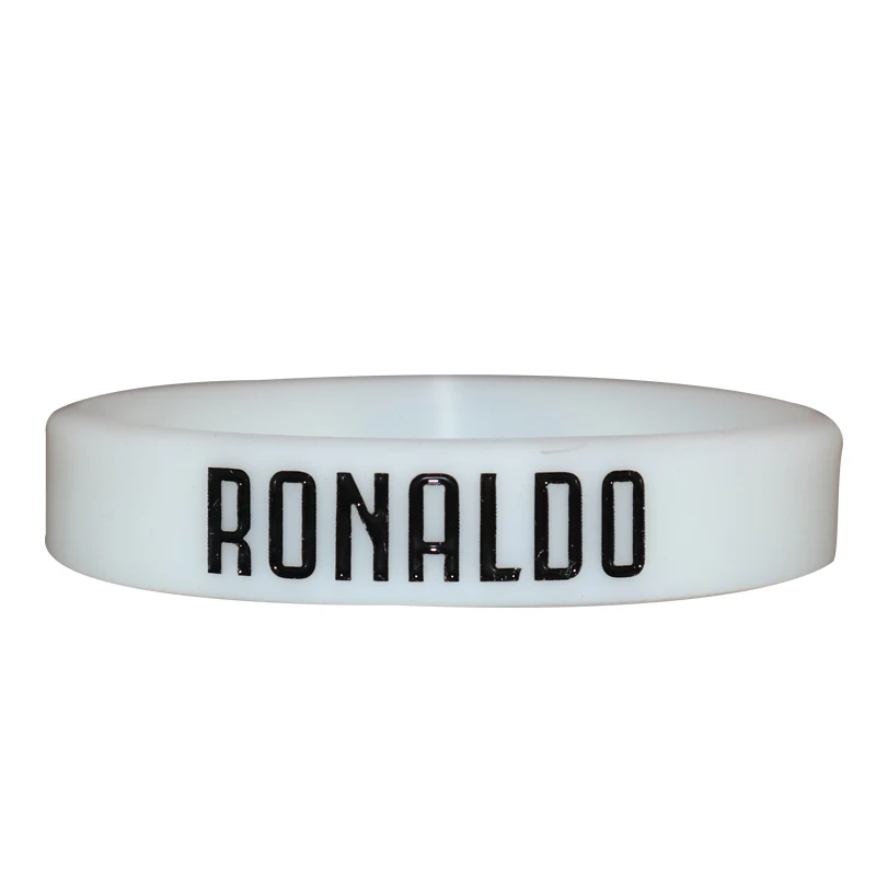 CR7 Cristiano Ronaldo Silicone bracelet Football Fans Club Silicone Wristband Black White Colors