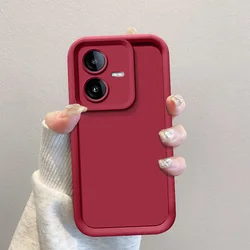 Shockproof Matte Back Cover with Enhanced Protection for Vivo Y22 (Tyjt red)