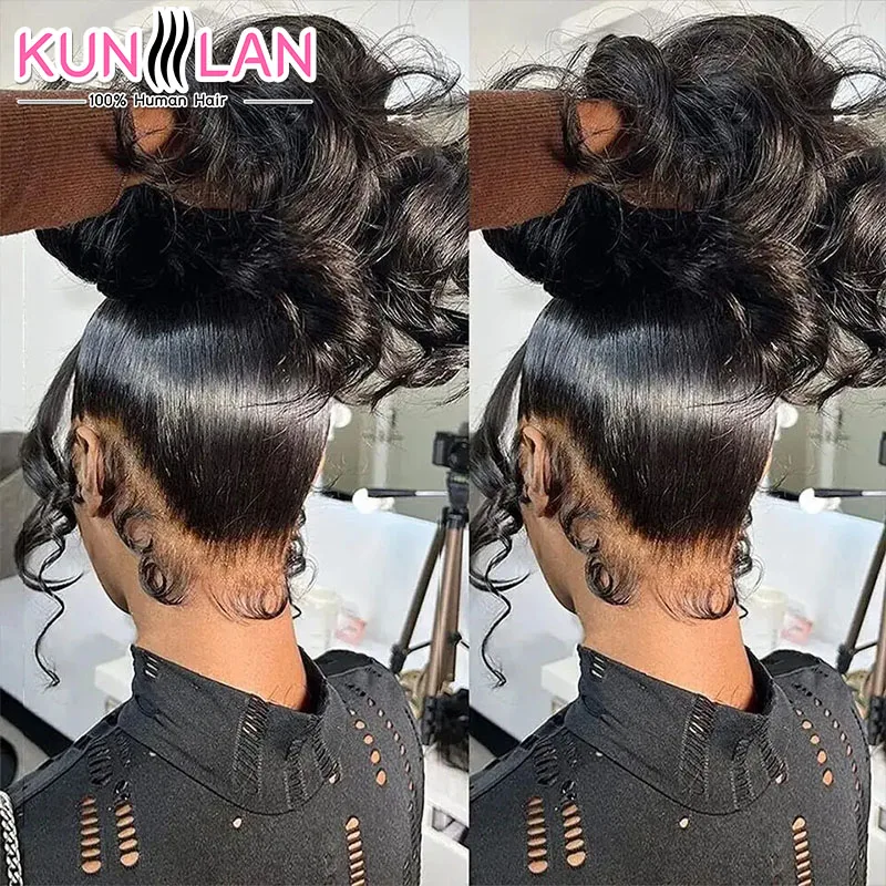 250 High Density 360 Full Hd Lace Front Human Hair Wig Body Wave Frontal Wigs Women Pre Plucked Glueless Wig Ready To Wear