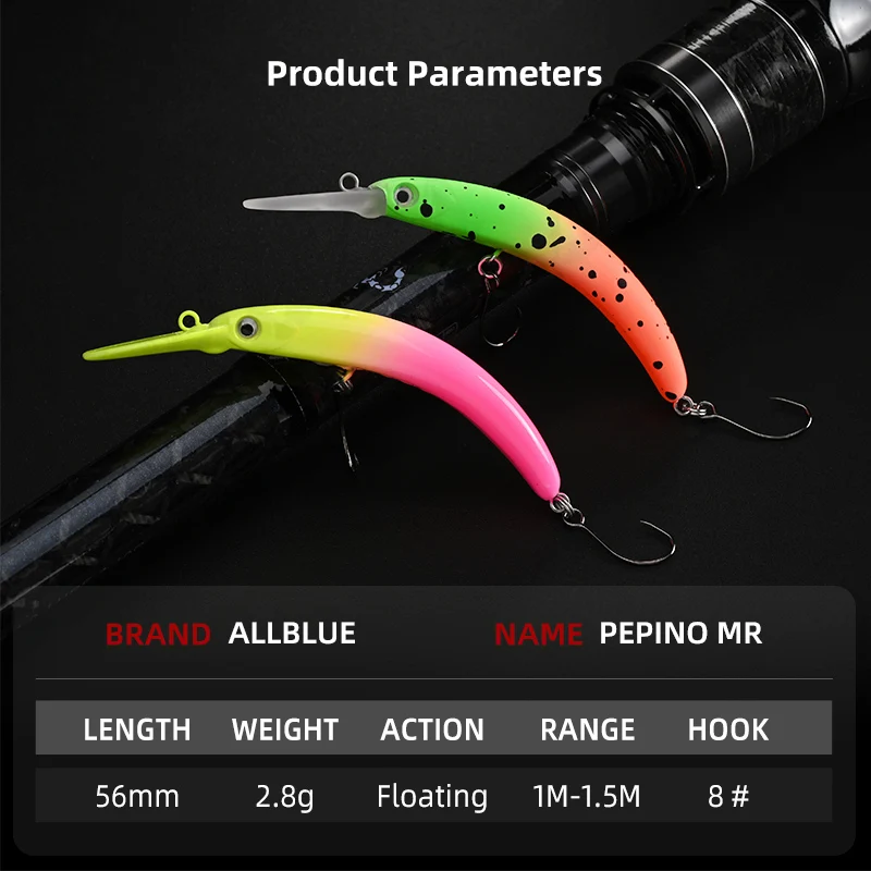 ALLBLUE PEPINO Floating Crankbait - Freshwater Trout Lure