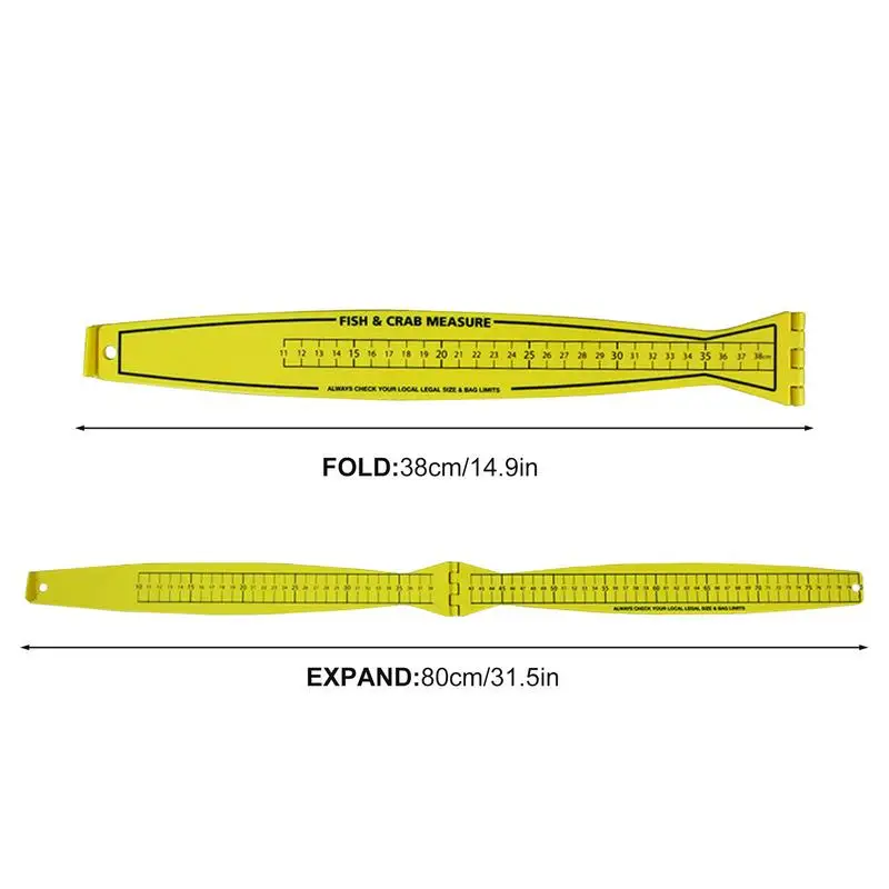 Fish Ruler For Boat Crab & Fish Measure Device Measuring Ruler Crab & Measure Device Fishing Accessories For Boat