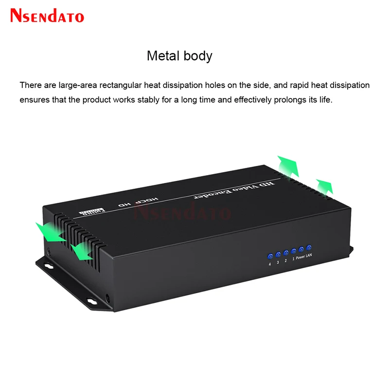 4K HDMI Video Capture Box Encoder H.264 4 in 1 HDMI Video RTSP Transmitter For Live Streaming Youtube Facebook Broadcast Onvif