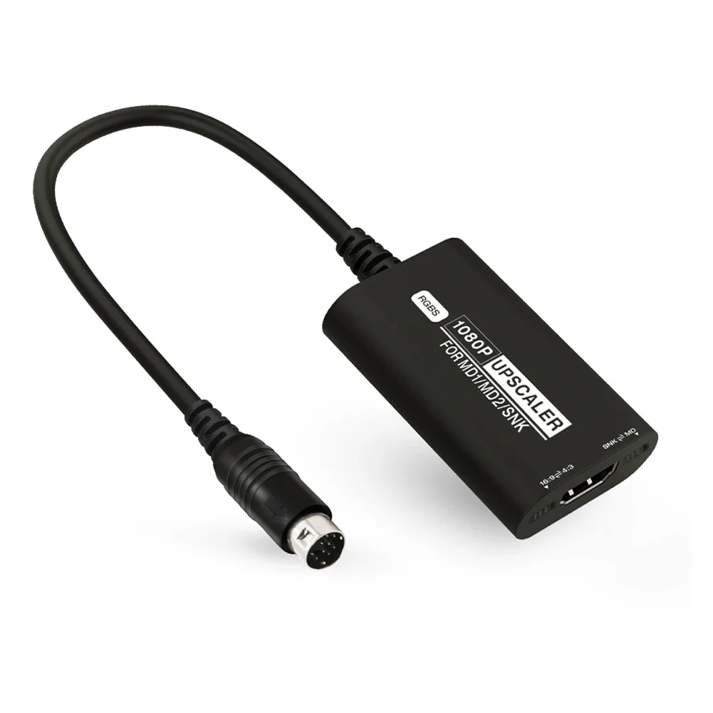 RGBS 1080 HD   HDMI ȣȯ , 16/9 4/3  ܼ  , SEGA MD1 MD2 SNK  ׼