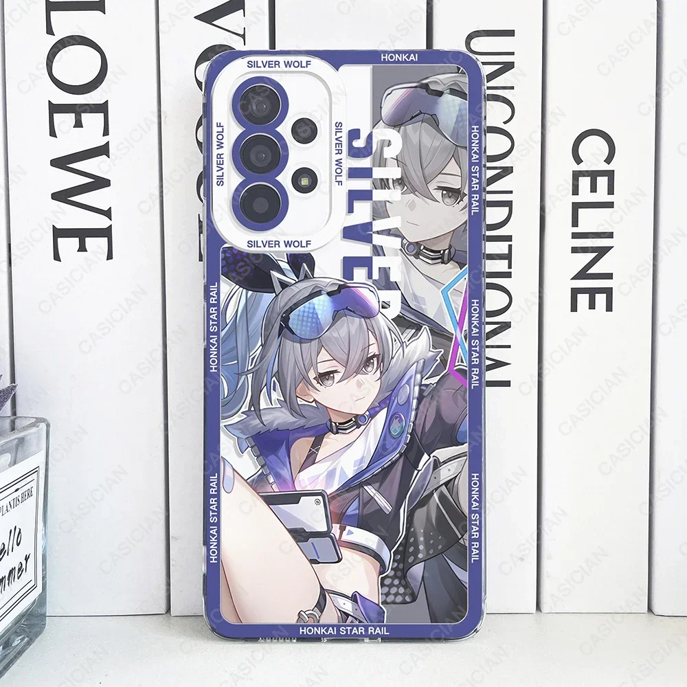 Clear TPU Phone Case Featuring Hot Game Honkai Star Rail Design