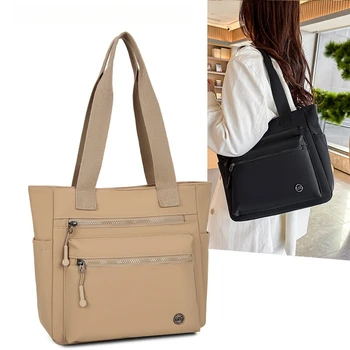 Borsa Tote da Donna Grande Capacità Impermeabile in Tela Ecologica Borsa a Spalla per Lavoro Scuola Viaggi Shopping Essenziale per Tutti i Giorni