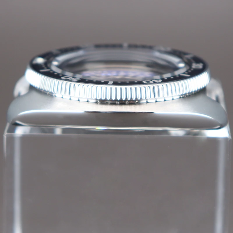 44mm Men's Diving SKX Watch Case Sapphire Crystal For Turtle Seiko