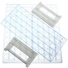 1X Plastic Test Tube Stand Bracket Rack For 12-13MM Test Tubes 50 Hole Positions & 20 Pcs Non-Completed Plastic Test Tubes Lab T 3