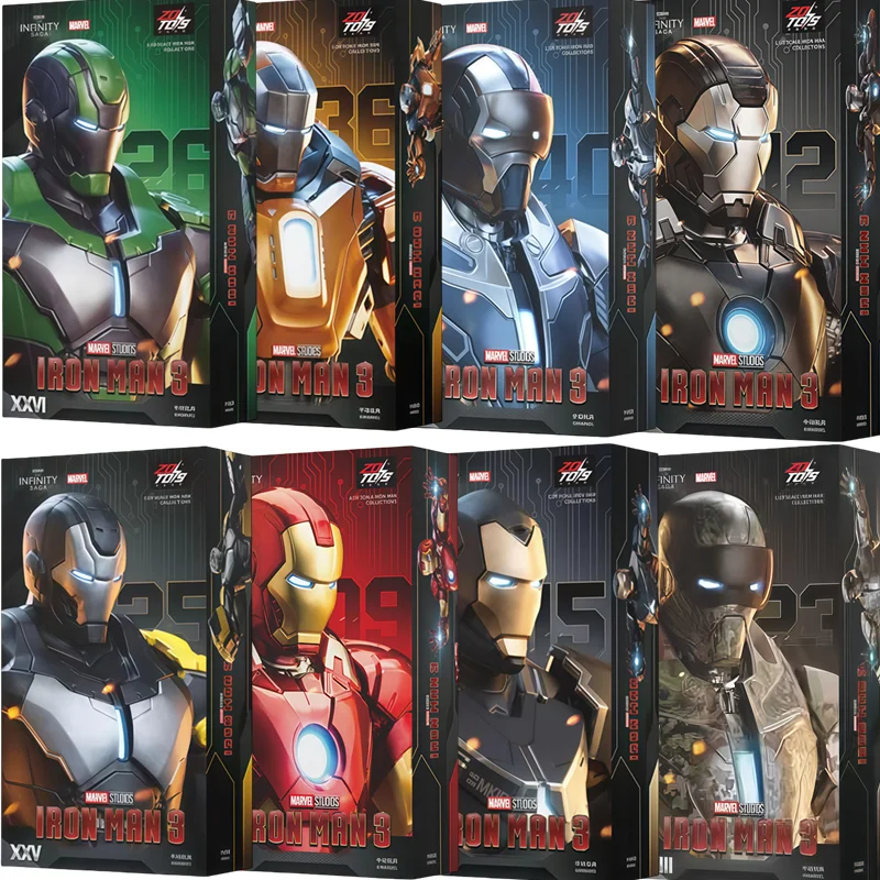Original ZD Spielzeug Iron Man Tony Stark MK9 MK14 MK12 MK27 MK15 MK35 MK22 MK40 Hammerhead Action Figur Anime Sammeln Modell Geschenke