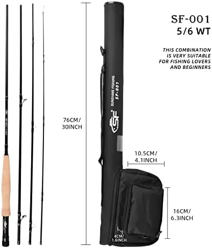 SF-001 Fly Fishing 4 Piece Rod and accessory set 2