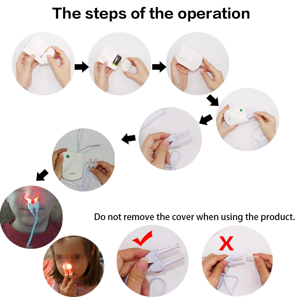 Rhinitis Sinusitis Cure Therapy Machine Nose Care Bionase Rinite Massage Device Laser Treatment Health Care nose treatment