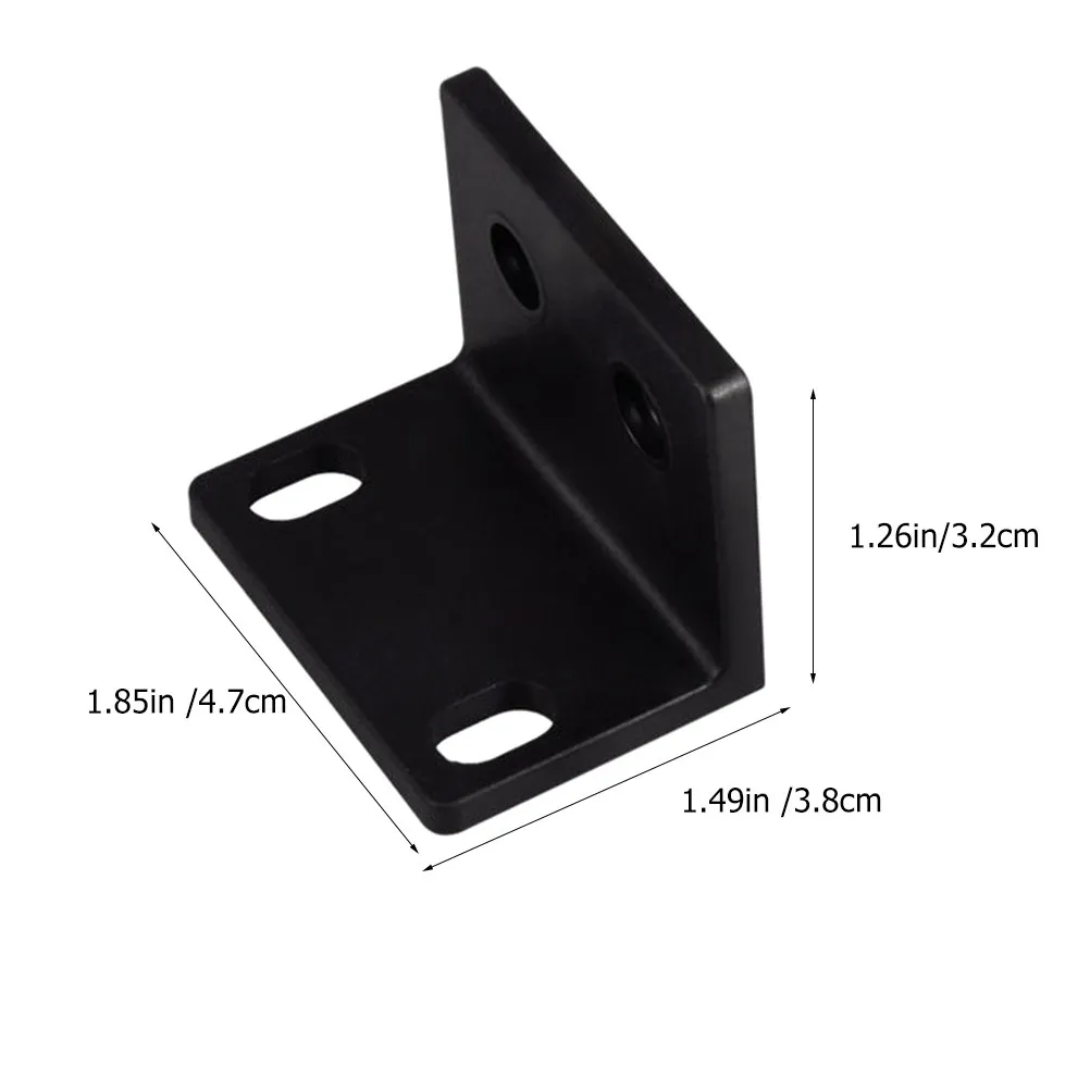 2Pcs 마이크 스탠드 브래킷 앰프 캐비닛 스피커 가구용 L자형 코너 마운트 녹 방지 긴 수명