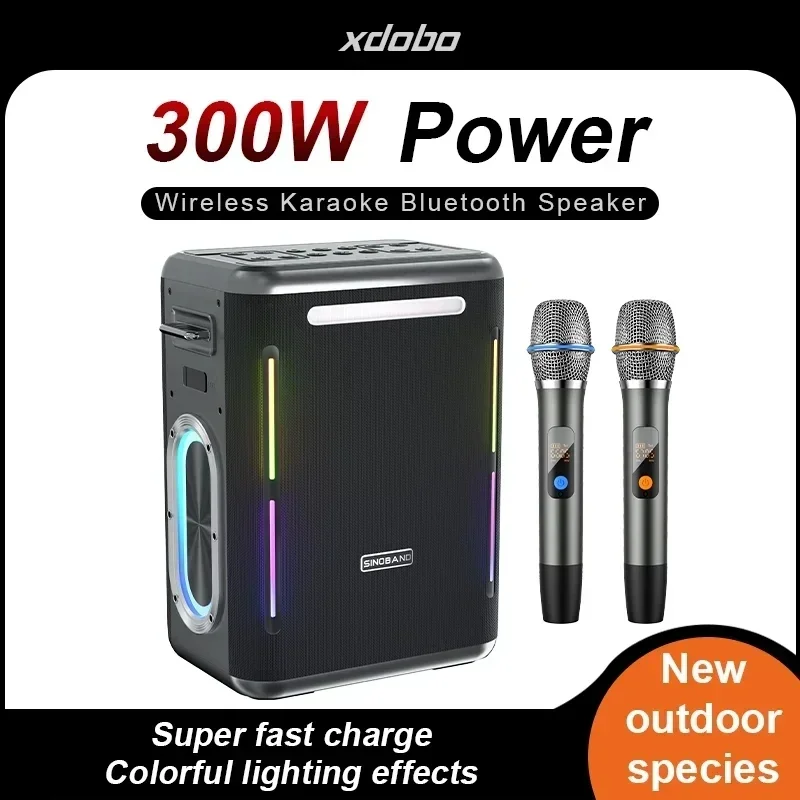 

XDOBO Party 1981 300W High-power Bluetooth Speaker Outdoor Waterproof Portable Karaoke Party Bass Speaker Caixa De Som 30000mAh