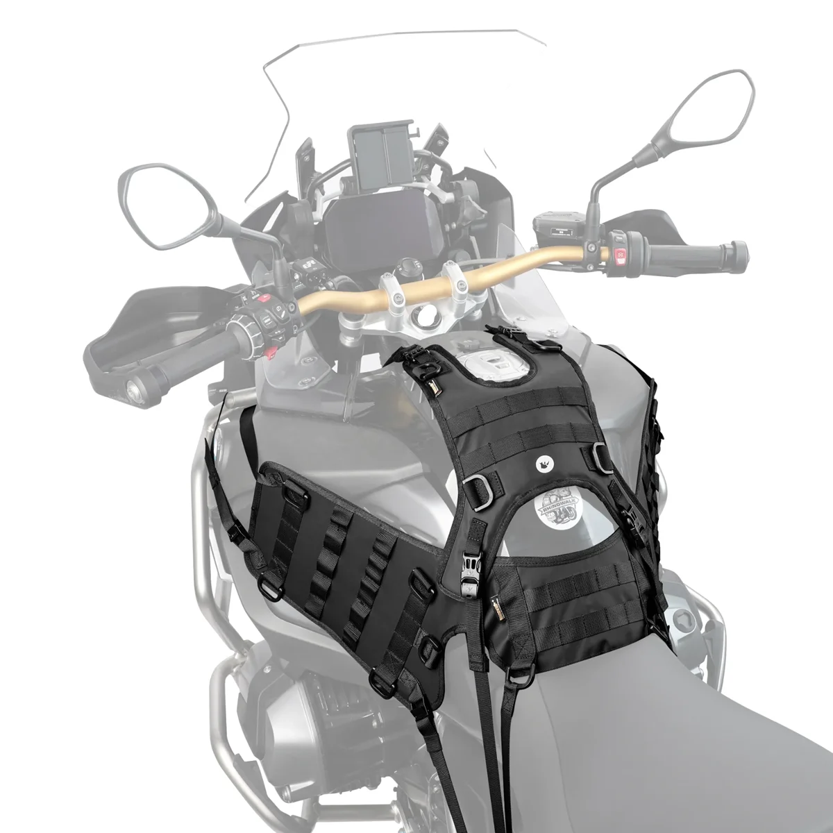 오토바이 가방 부품 탱크 가방 베이스 새들 가방, BMW KTM 야외 사이클링용, 범용 모터크로스 패니어 사이드 백 패드
