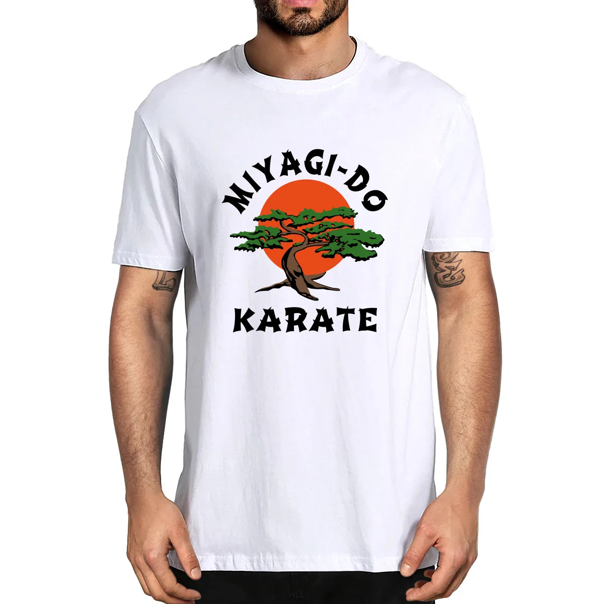 

Unisex 100% Cotton Miyagi Do Jo Inspired by Karate Kid Art Retro Cool Men's Novelty T-Shirt Women Casual Streetwear EU Size Tee