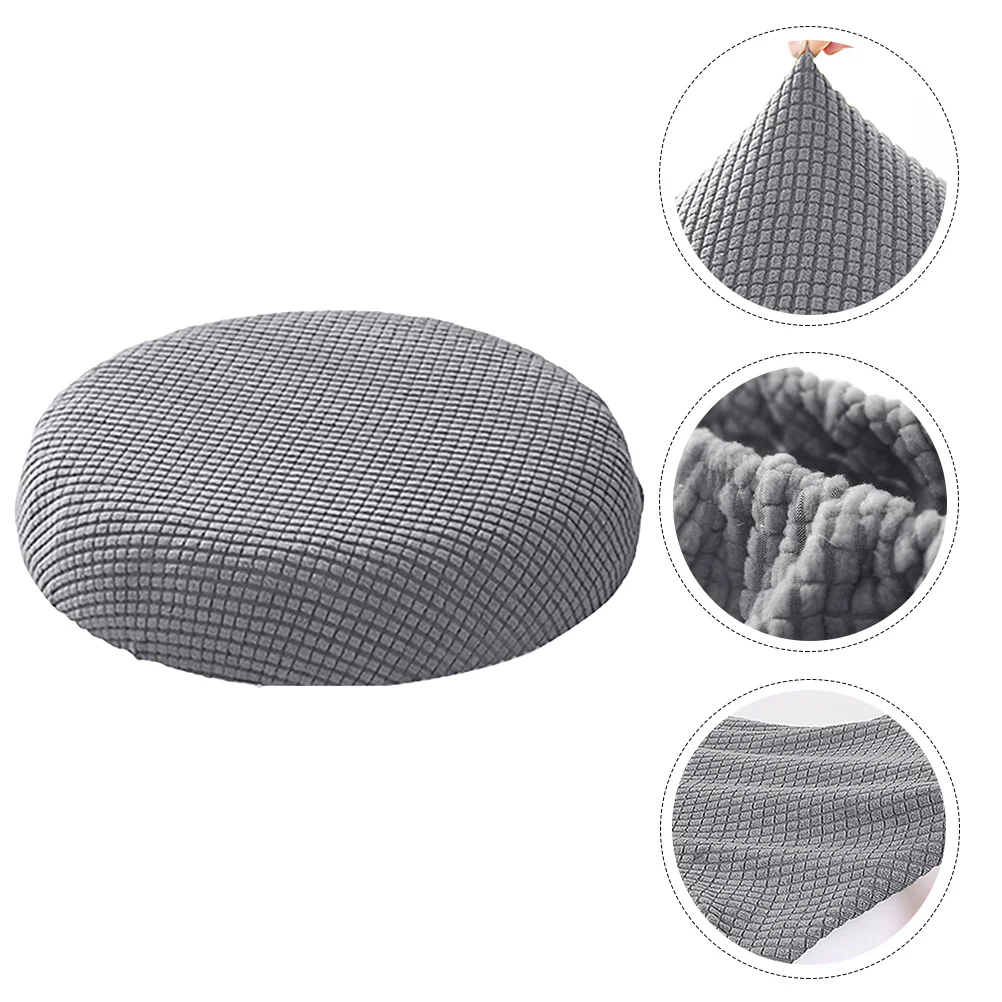 

Imikeya Seat Back Protector Round Stool Cover Elastic Bar Stool Seat Cover Stool Cushion Round Sofa Cover Fits 12 Inch Round