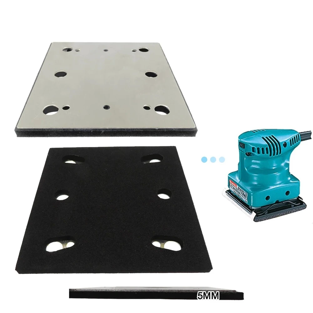 1pcs Square 6 Hole100mm Sheet Sander Pad Backing Plate For 158324-9 BO4556 14000OPM Finishing Sander Air Tool Accessories dt diatool 5pcs set finger bits vacuum brazed core drilling for finishing hole tool ceramic dia 5 8 11 m14 connection beveling