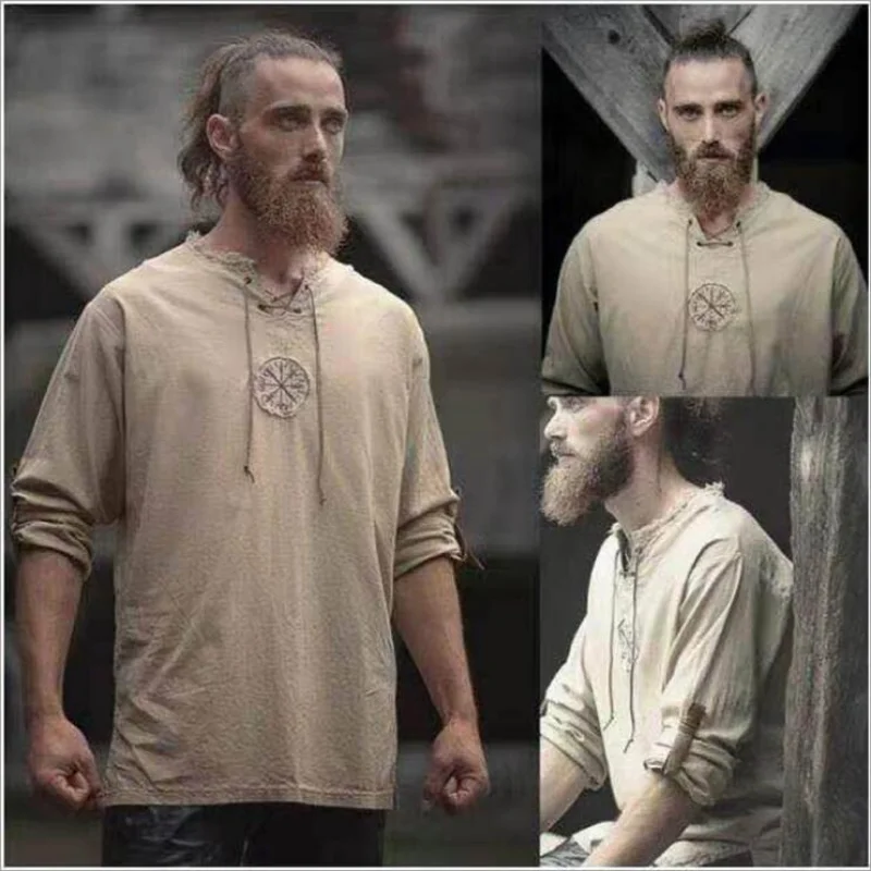 

New Embroidered Long Sleeve Cotton Casual Shirts Men Brands Korean Fashion Tops Arabic Shirt Coats