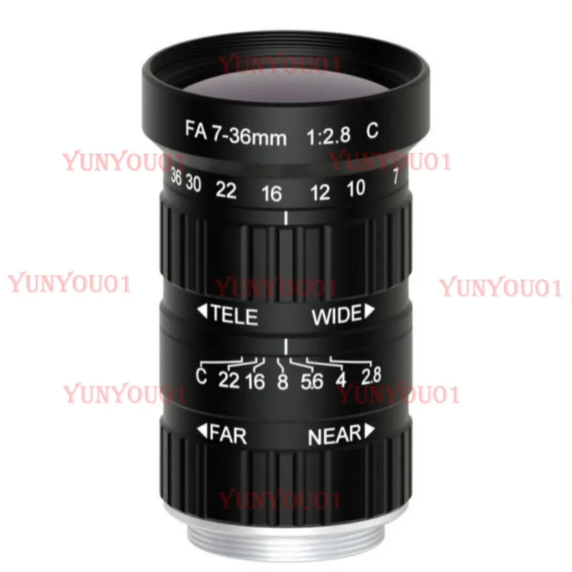 산업용 카메라 줌 렌즈 C 인터페이스 수동 줌 초점 거리 5-50mm7-36mm10-50mm10-55mm