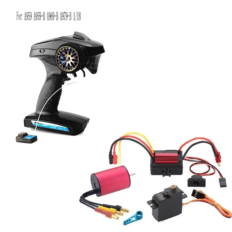 N68R--RC 자동차 브러시리스 모터 RC 자동차 금속 스티어링 서보 RC 자동차 35A 브러시리스 ESC RC 업그레이드 부품 RC 자동차 액세서리,RC 자동차 브러시리스 모터