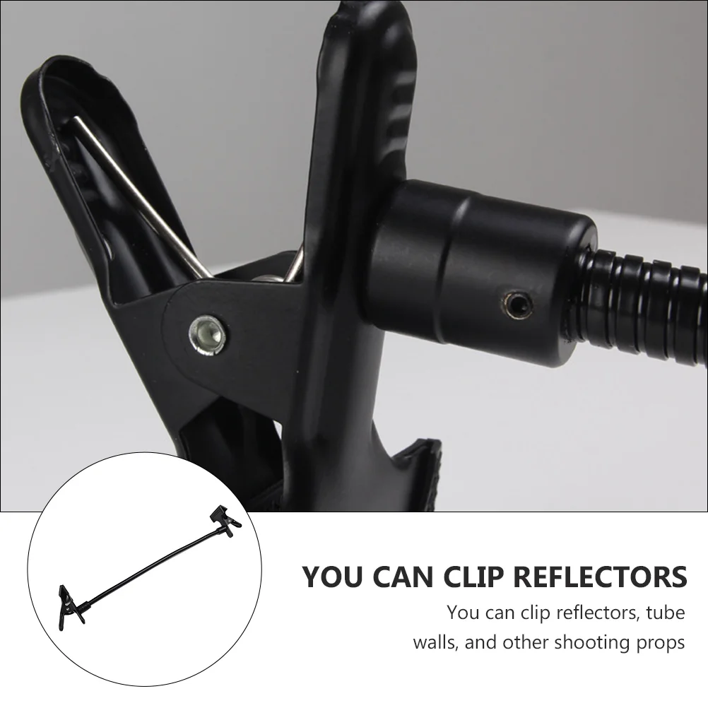 Photography Background Clamp Flexible Gooseneck Background Clamp Durable Metal Clamp for Photography Accessories and Shooting Props