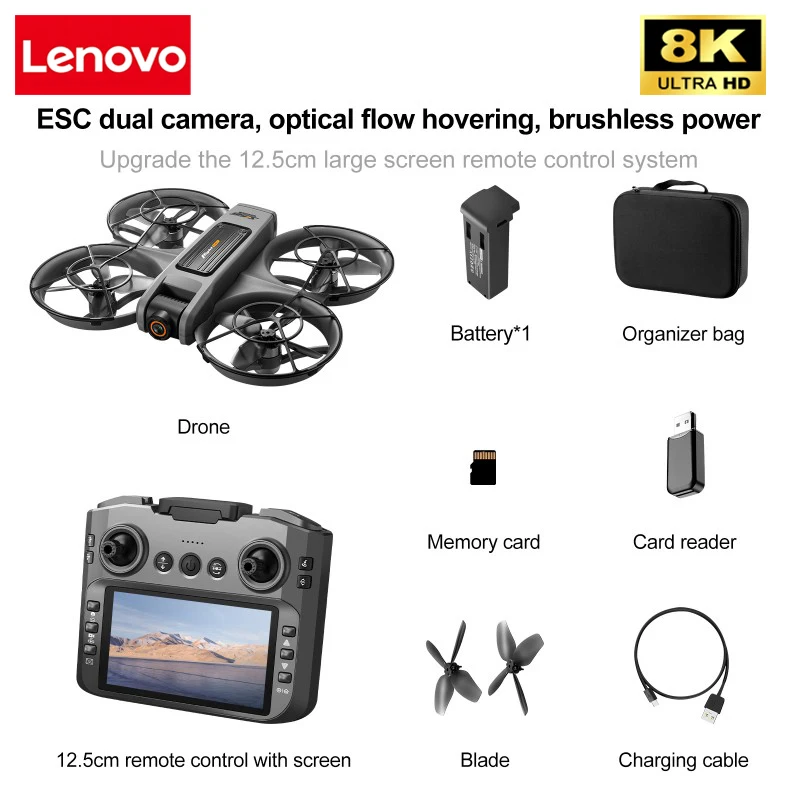 ตัวเลือกสินค้า โดรนถ่ายภาพ 8K 360° กล้องคู่ GPS หลบสิ่งกีดขวาง