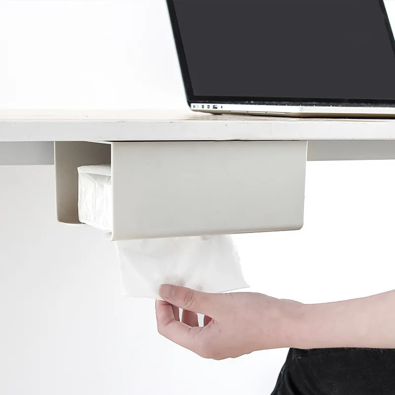 Tissue Box Toilet Paper Case Desktop Napkin Bathroom Wall Mounted