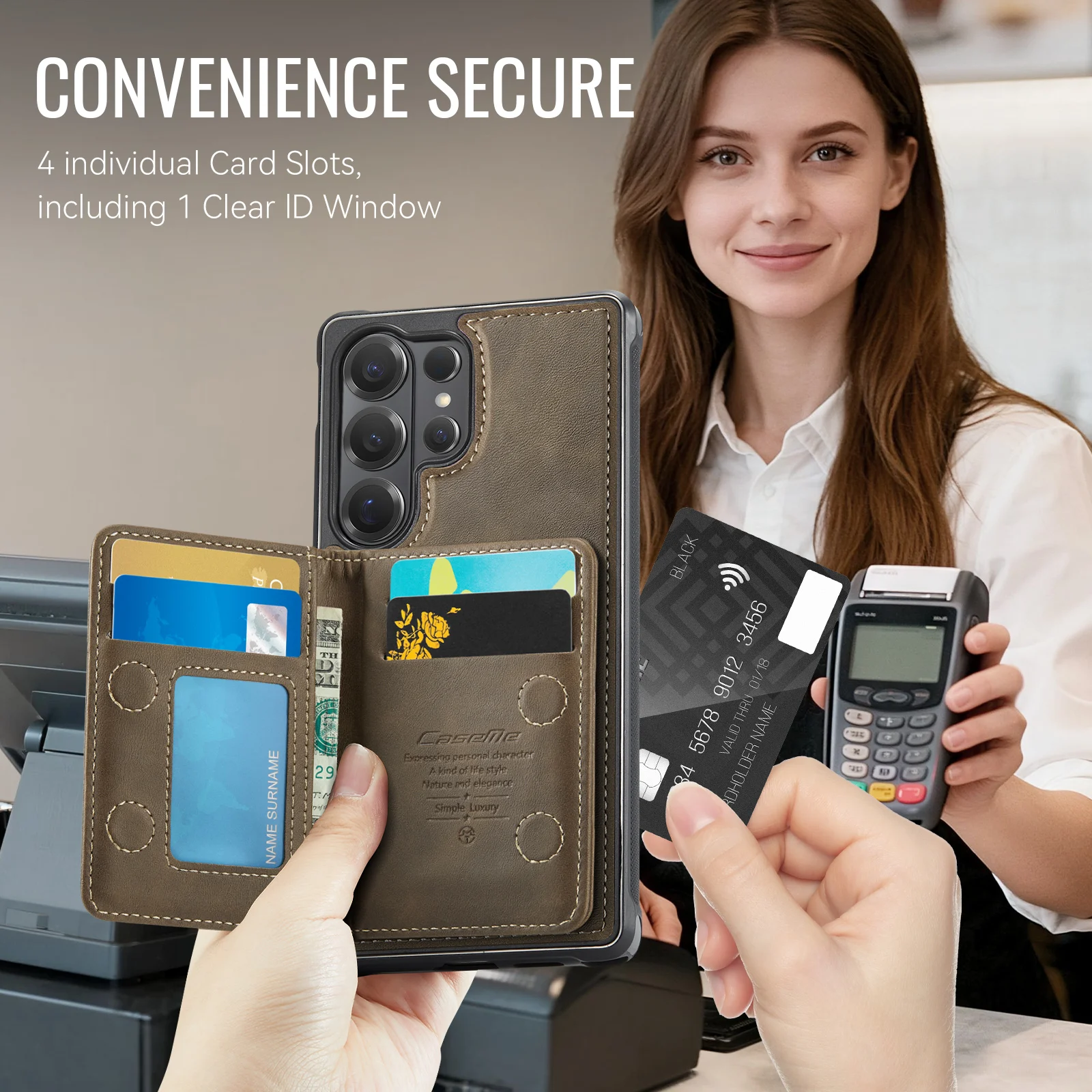 Magsafe Magnetic Leather Wallet Phone Case