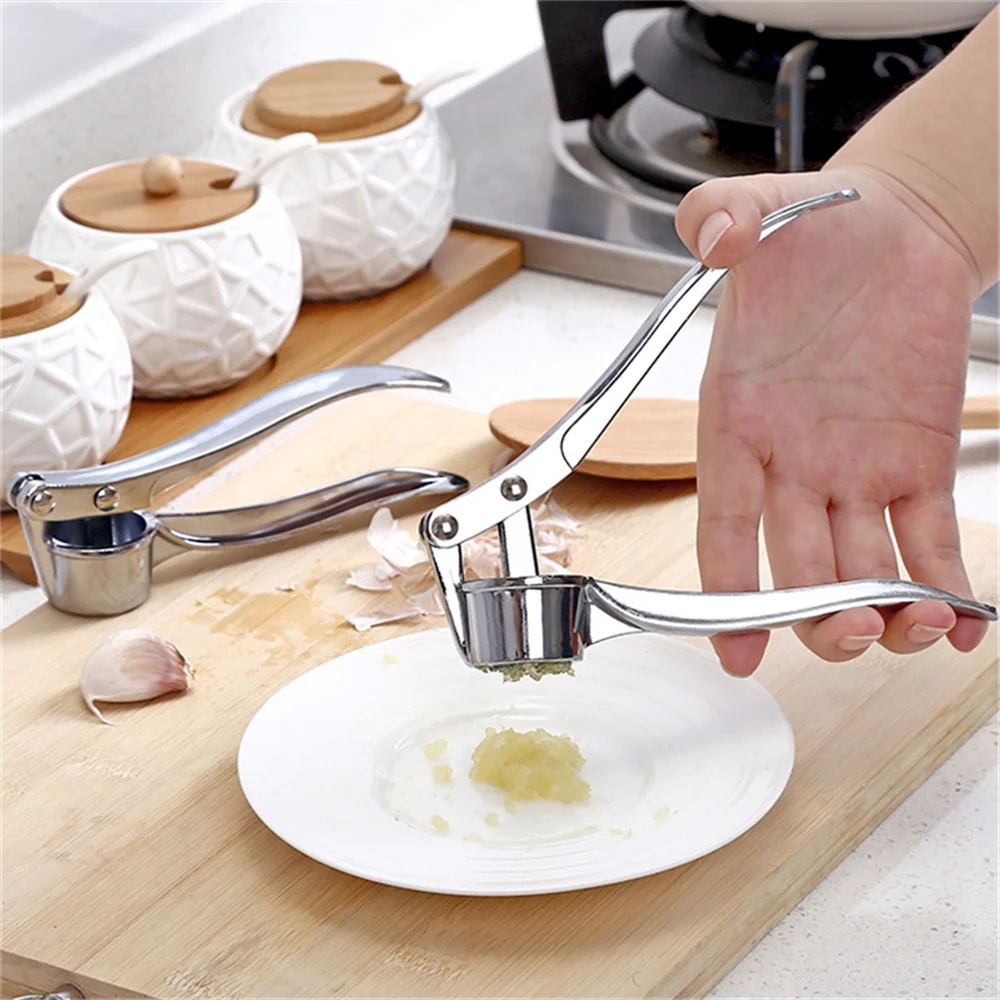 

Stainless Steel Garlic Presses Multi-function Vegetables Garlic Squeezer Masher Handheld Ginger Mincer Tool Kitchen Accessories