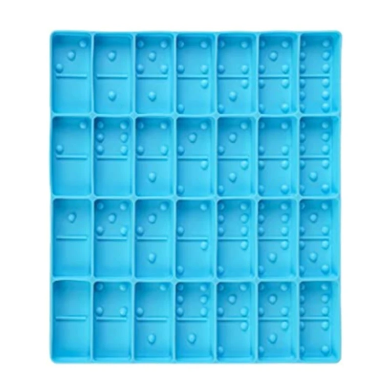 1 Set Dominoes Storage Box Epoxy Resin Mold Dot Dominoes Crafts Silicone Mould
