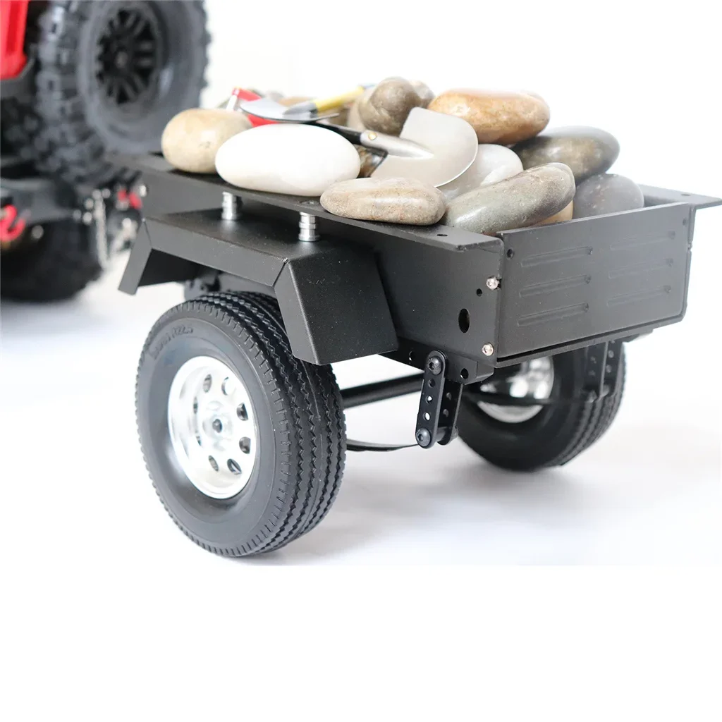 

Metal Leaf Spring Trailer Car for 1/10 Scale RC Crawler Car Axial SCX10 90046 TRX4 TRX6 Tamiya Redcat