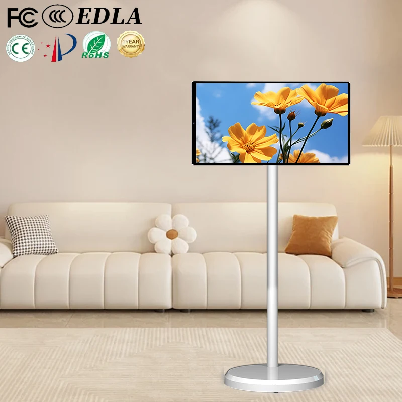 Factory 21.5 Inch Lcd Tv 64gb 6000mah Touch Screen Tv 21.5" Smart Television Portable Touch Screen Led & Lcd Tvs on Wheels