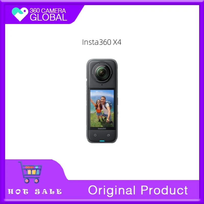 Insta360 X4 Panoramic action camera: 8K 360° Camera,10m Waterproof,AI Editing,FlowState Stabilization