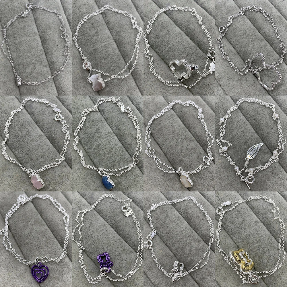 

2023 100% 925 sterling silver simple and fun Spanish bear necklace original fashion jewelry factory free delivery gift